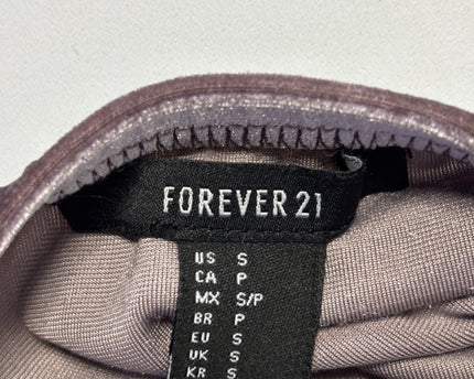 Forever 21 Mauve Velvet Off-the-Shoulder Zip-Up Mini Dress