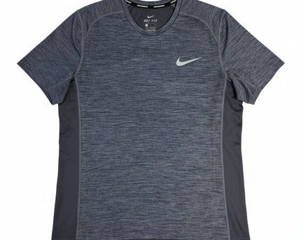 Nike Grey Heathered Dri-FIT Running Sports T-Shirt