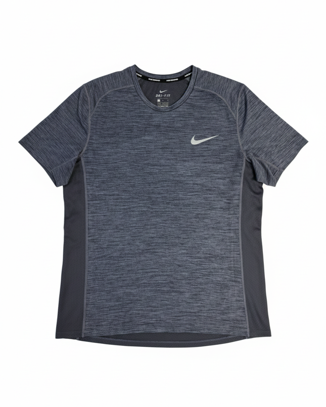 Nike Grey Heathered Dri-FIT Running Sports T-Shirt