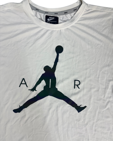 Nike Air Jordan Pro Jumpman Graphic White T-Shirt - S