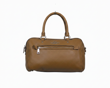 Coach Brown Saffiano Leather Satchel Bag