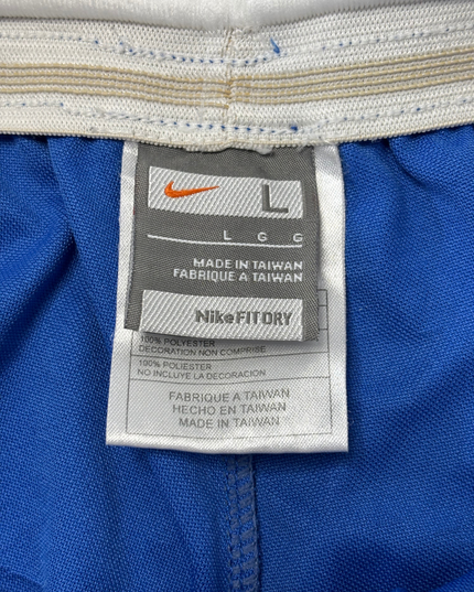 Nike Blue & White Dri-FIT Basketball Shorts - S | Waist: 28"