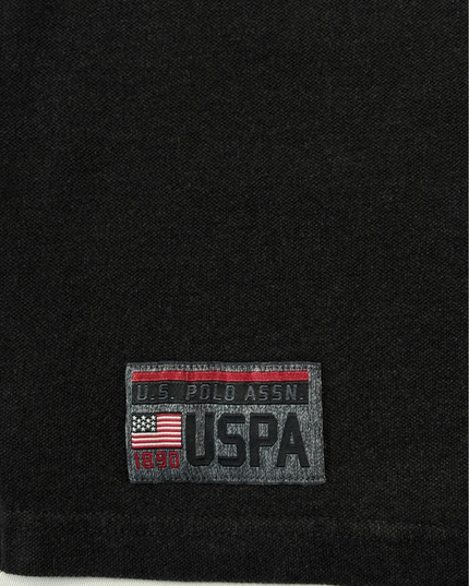 U.S. Polo Assn. Black & Red Diagonal Stripe Classic Polo Shirt