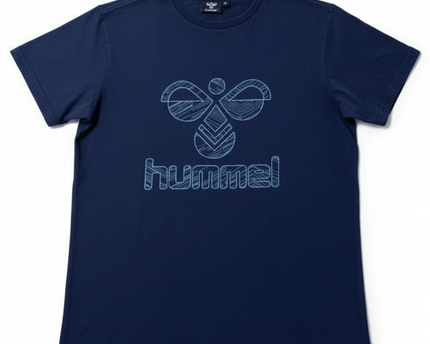 Hummel Navy Graphic Logo T-Shirt