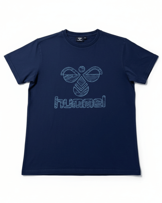 Hummel Navy Graphic Logo T-Shirt