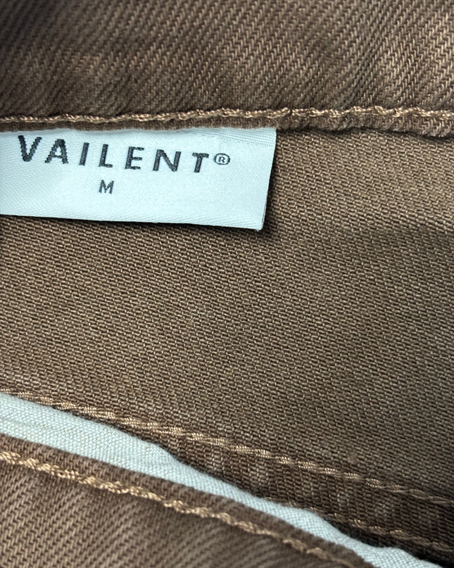Vailent Classic Brown Straight Fit Cotton Pants