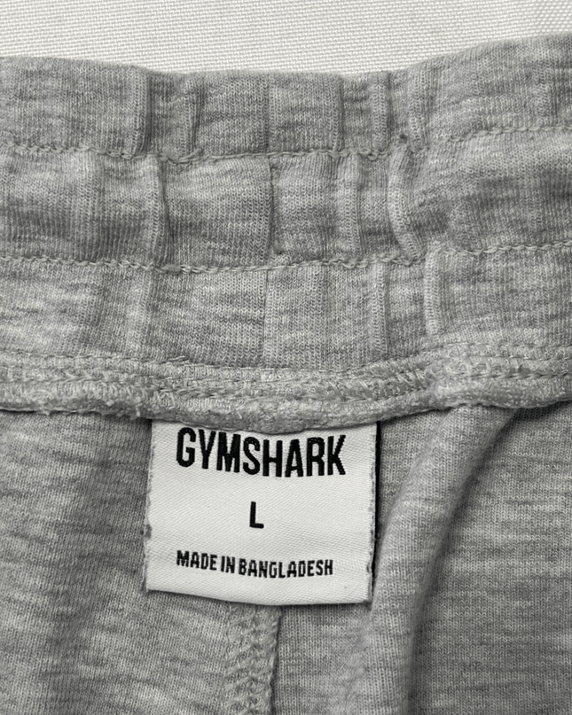 Gymshark Essential Heather Gray Fleece Joggers