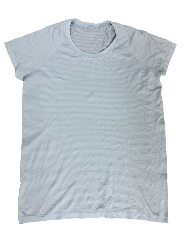 Lululemon Light Blue Seamless Short Sleeve Performance Tee - XXL