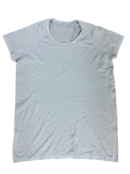 Lululemon Light Blue Seamless Short Sleeve Performance Tee - XXL