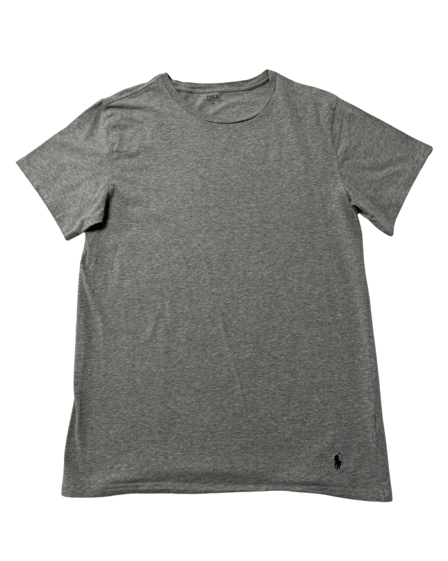 Ralph Lauren Heather Grey Stretch Crewneck T-Shirt
