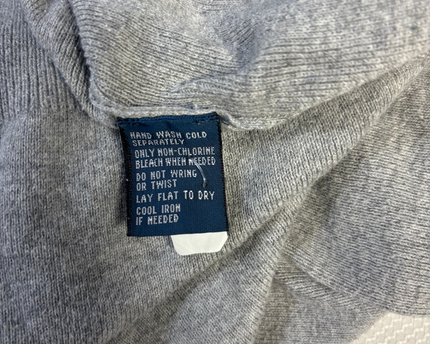 Polo Ralph Lauren Grey V-Neck Pima Cotton Sweater
