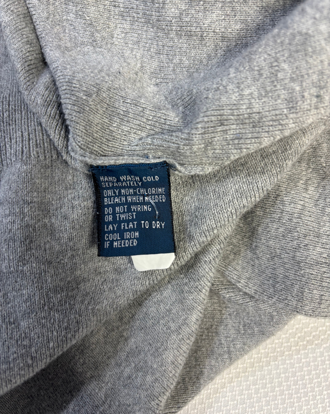 Polo Ralph Lauren Grey V-Neck Pima Cotton Sweater