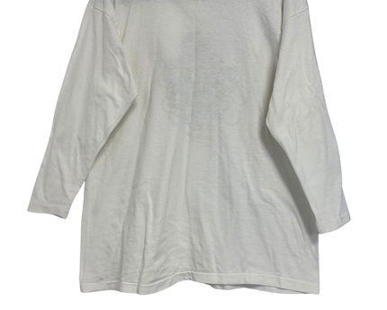 Vintage Guess Georges Marciano White Graphic Long Sleeve Tee