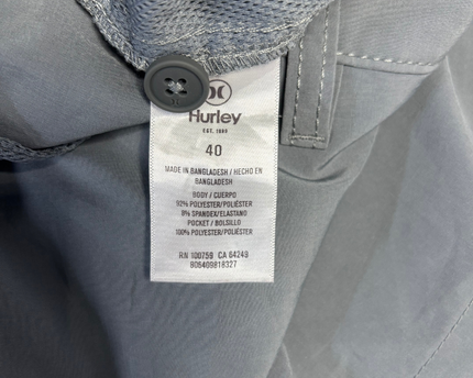 Hurley Grey Men's Hybrid Performance Shorts