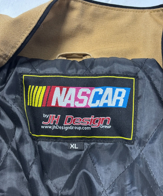 Reworked Tan Ford Mustang NASCAR Racing Jacket