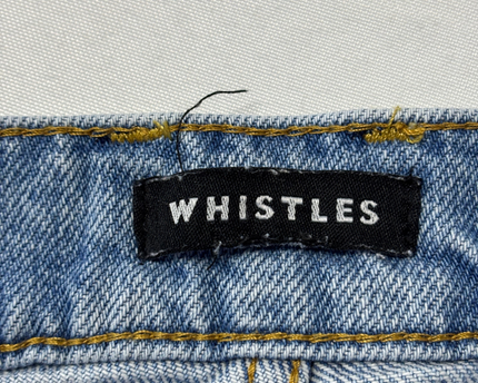 Whistles Mid-Wash Blue Straight Leg Denim Jeans