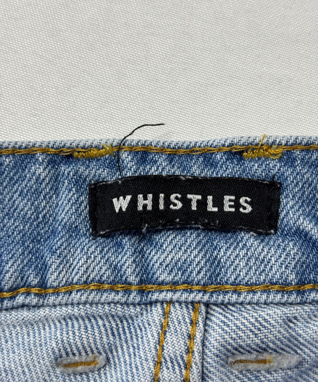 Whistles Mid-Wash Blue Straight Leg Denim Jeans