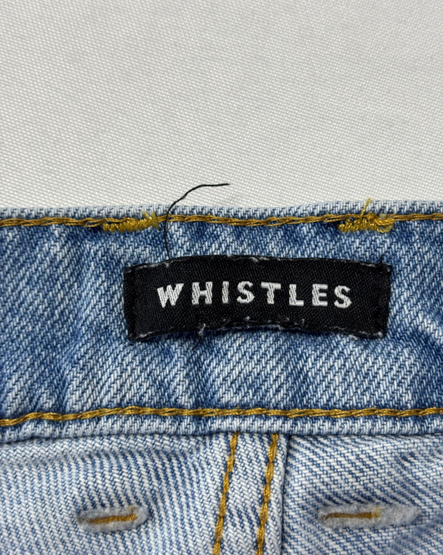 Whistles Mid-Wash Blue Straight Leg Denim Jeans