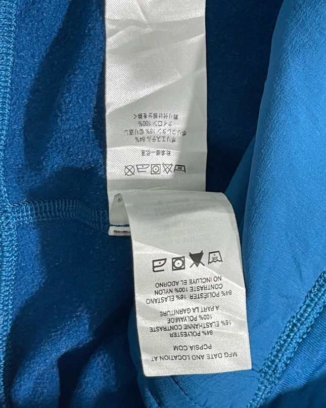 Patagonia Blue Hybrid Hooded Mid-Layer Jacket