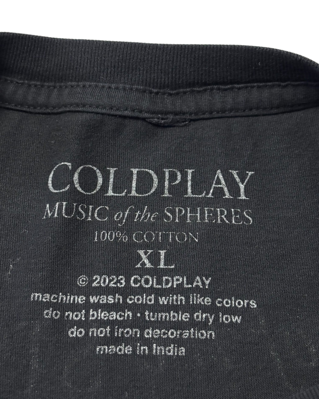 Coldplay Music Of The Spheres Tour Black Graphic T-Shirt