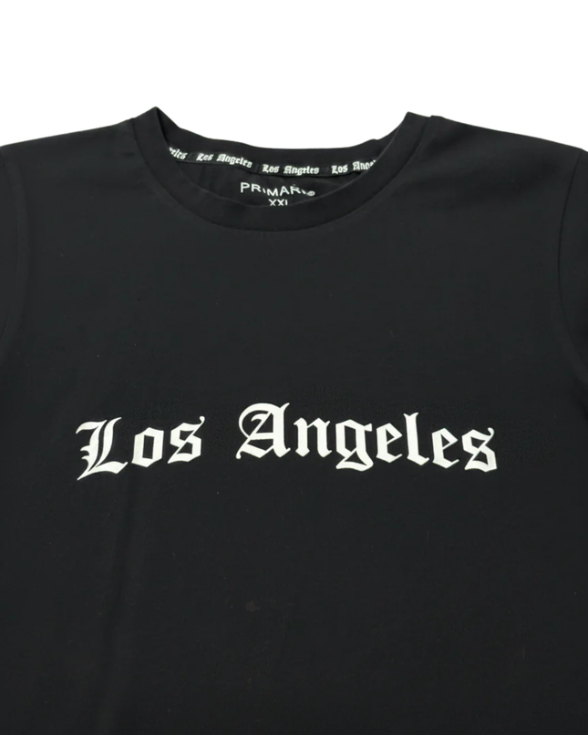 Primark Black Los Angeles Gothic Graphic Tee