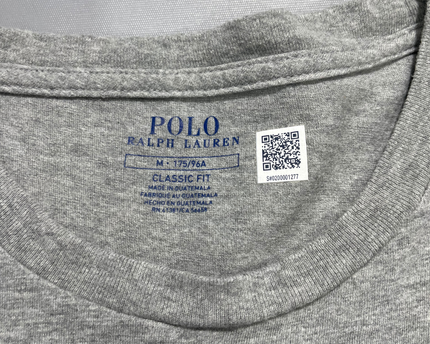 Polo Ralph Lauren Grey Graphic Long-Sleeve Tee