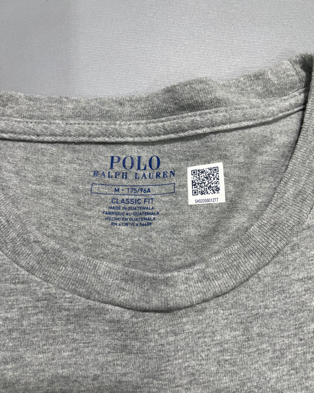 Polo Ralph Lauren Grey Graphic Long-Sleeve Tee