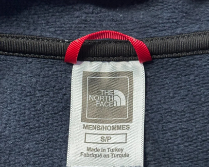 The North Face Navy Zip-Up Cotton Hoodie