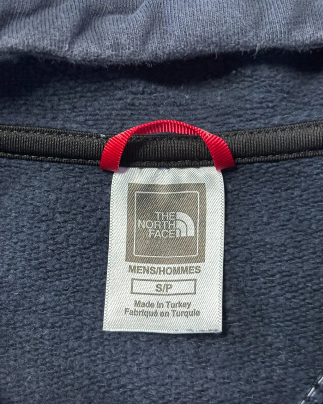 The North Face Navy Zip-Up Cotton Hoodie