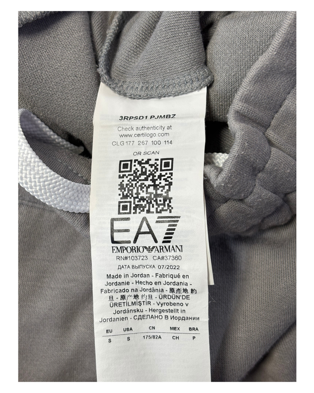 EA7 Emporio Armani Gray Sports Shorts