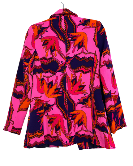 Never Fully Dressed Pink Paisley Print Tailored Suit Set