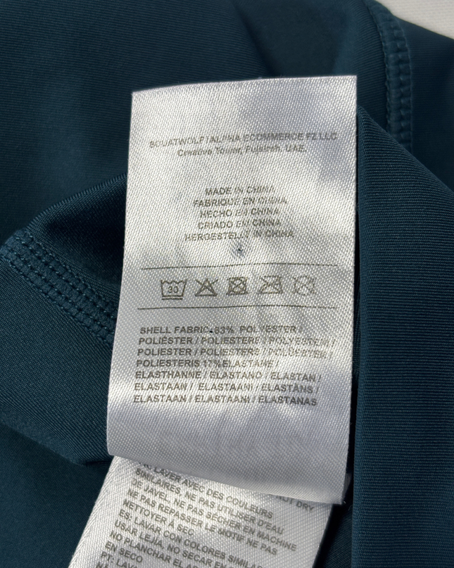 SQUATWOLF Teal High-Waisted Performance Leggings with Pockets