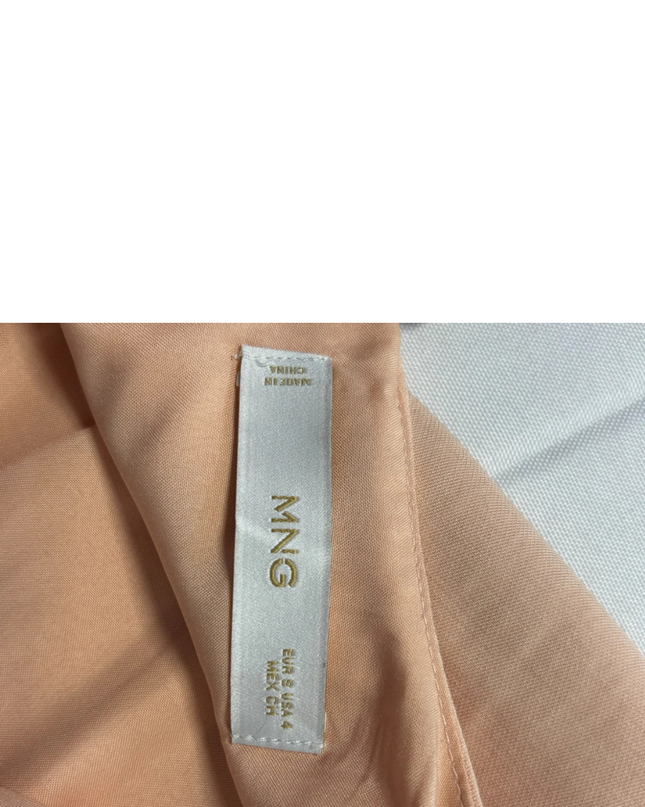 MNG Peach Sleeveless Maxi Dress