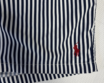 Polo Ralph Lauren Navy Blue/White Striped Swim Shorts