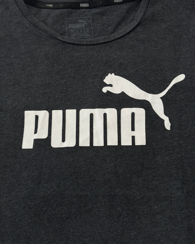 Puma Dark Grey Graphic Logo T-Shirt