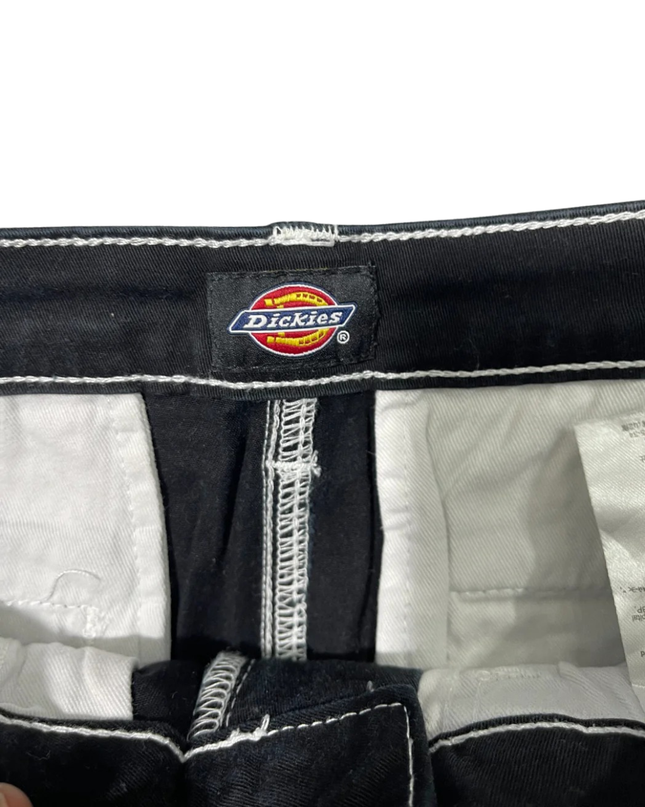 Dickies Black Utility Cargo Shorts with Contrast Stitching