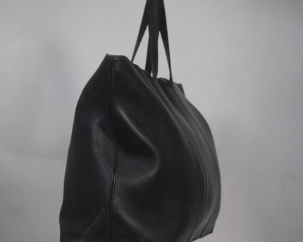 Coach Black Leather Tote Bag