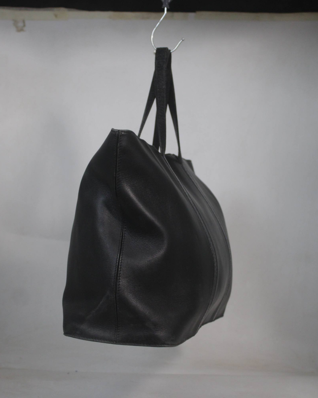 Coach Black Leather Tote Bag