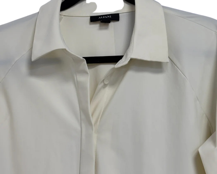 Alfani Off-white Button-Up Blouse