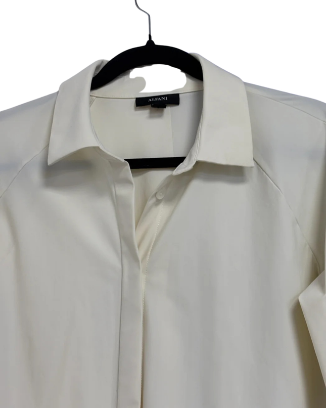 Alfani Off-white Button-Up Blouse