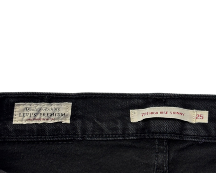 Levi's 721 Black High Rise Skinny Jeans