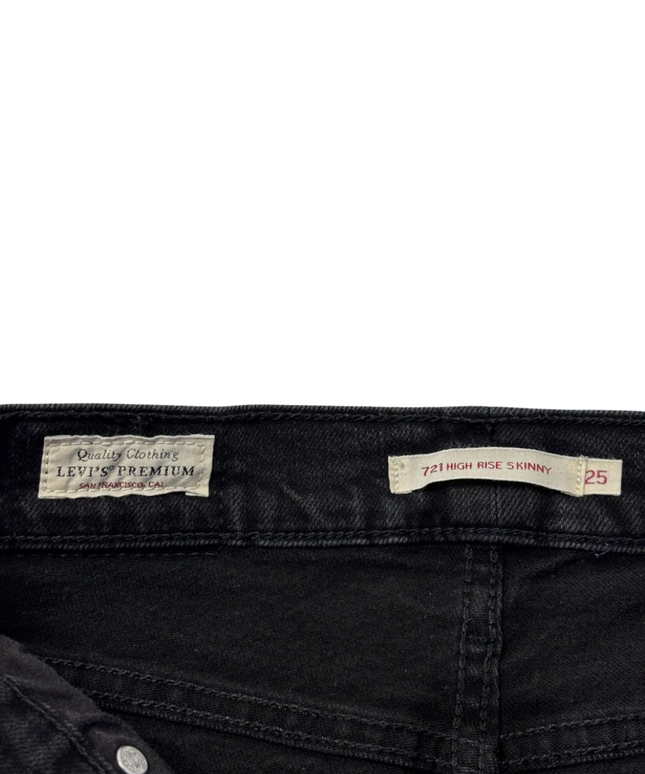 Levi's 721 Black High Rise Skinny Jeans