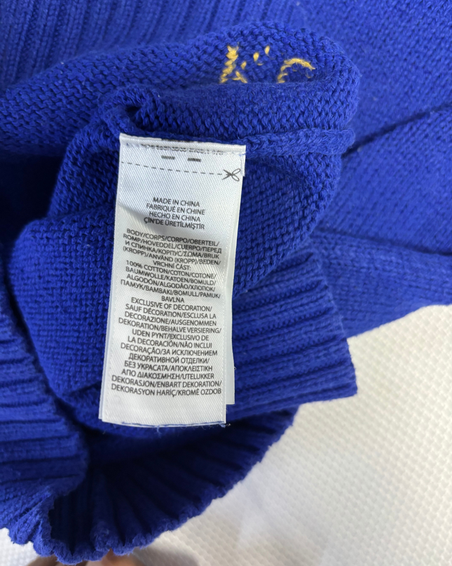 Polo Ralph Lauren Blue Polo Bear Knit Sweater