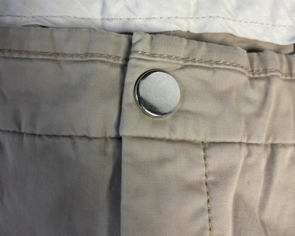 Zara Beige Slim-Fit Ankle-Zip Pants