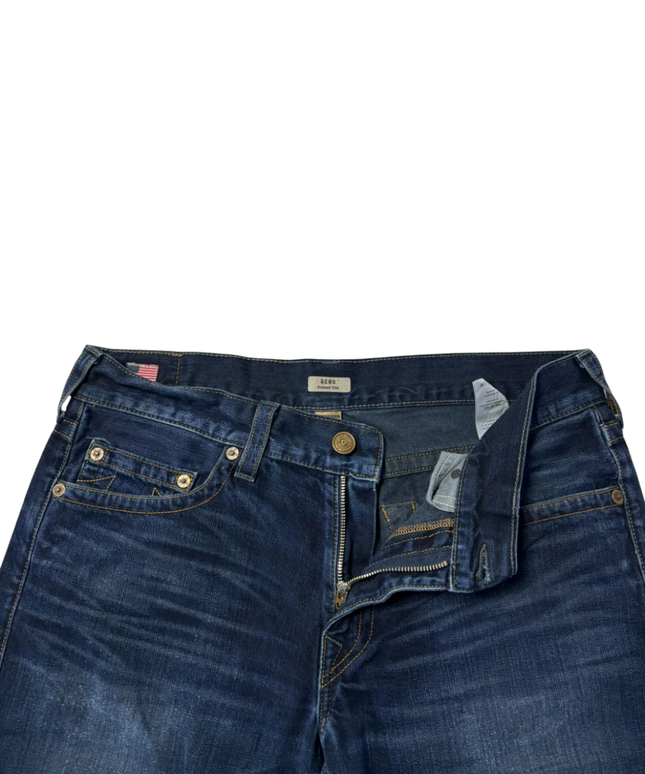 True Religion Blue Geno Relaxed Slim Jeans