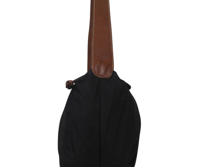 Longchamp Black Nylon and Leather Shoulder Bag