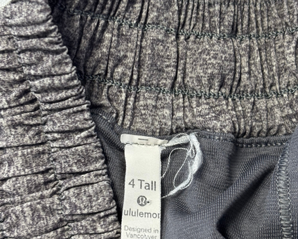 Lululemon Grey High-Rise Athletic Sports Shorts