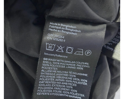 H&M Divided Black Puffer Vest