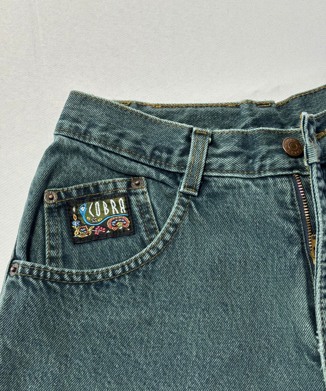 Cobra Jeans Blue Vintage High-Waisted Tapered Denim