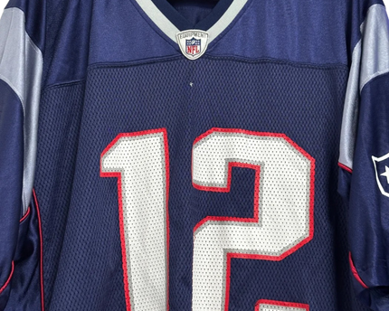 Reebok Navy Blue Tom Brady New England Patriots NFL Jersey